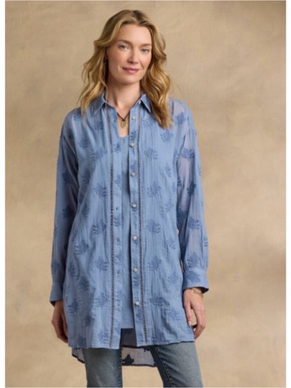 Sundance Cloverfield Embroidered Tunic